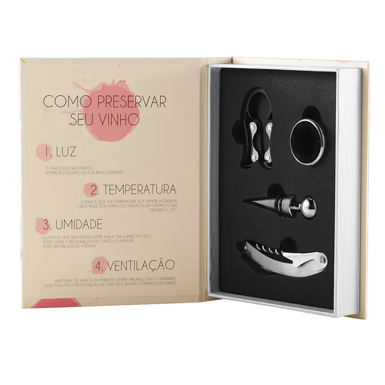 Set obișnuit de vinuri cu cutie de culori