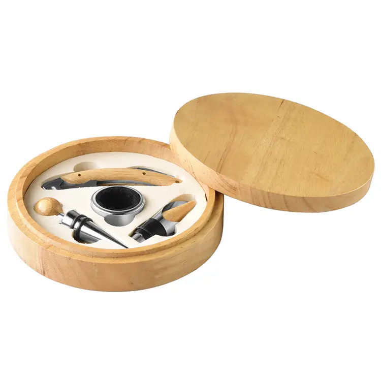 Set de vinuri rotunde de bambus de bambus